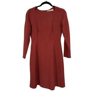 MM LaFleur The Jeanette Dress in Brick Red, 2